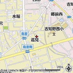 愛知県江南市島宮町巡見145周辺の地図