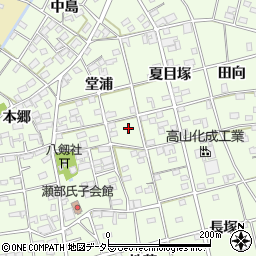 愛知県一宮市瀬部堂浦72周辺の地図