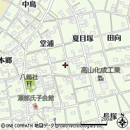 愛知県一宮市瀬部堂浦72-2周辺の地図