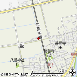 滋賀県米原市飯1129周辺の地図