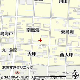 愛知県一宮市木曽川町門間南島海35周辺の地図