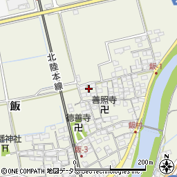滋賀県米原市飯589周辺の地図