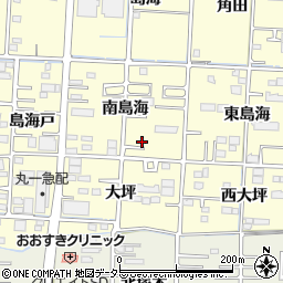 愛知県一宮市木曽川町門間南島海33周辺の地図