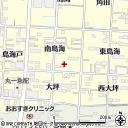 愛知県一宮市木曽川町門間南島海34周辺の地図