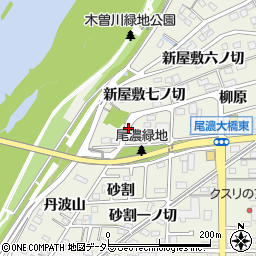 愛知県一宮市木曽川町玉ノ井土腐周辺の地図
