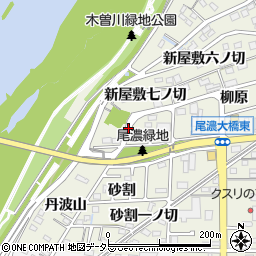 愛知県一宮市木曽川町玉ノ井（土腐）周辺の地図