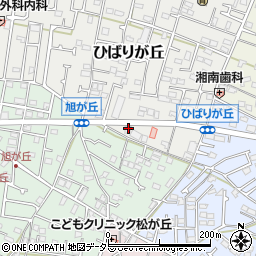 神奈川県茅ヶ崎市ひばりが丘7-6周辺の地図