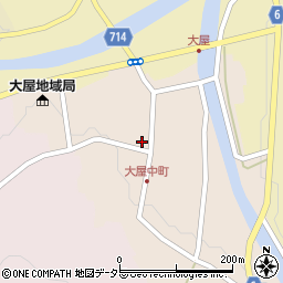 兵庫県養父市大屋町大屋市場103周辺の地図