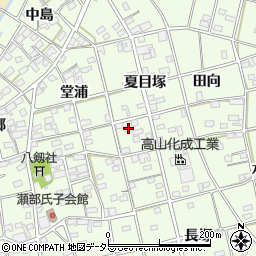 愛知県一宮市瀬部夏目塚63周辺の地図