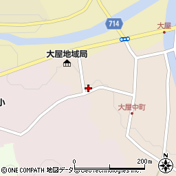 兵庫県養父市大屋町大屋市場114周辺の地図