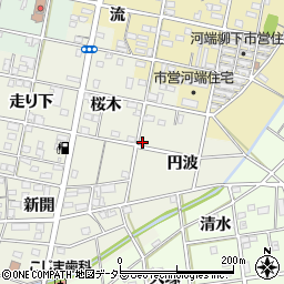 愛知県一宮市浅井町東浅井円波15-4周辺の地図