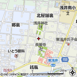 愛知県一宮市浅井町東浅井戌亥25周辺の地図