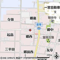 愛知県一宮市富塚郷西7周辺の地図