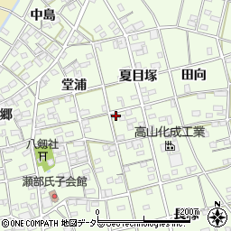 愛知県一宮市瀬部夏目塚64周辺の地図