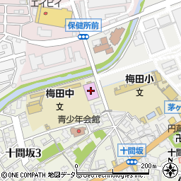 茅ヶ崎市体育館周辺の地図