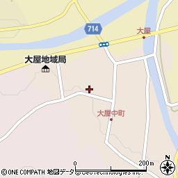 兵庫県養父市大屋町大屋市場110周辺の地図