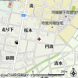 愛知県一宮市浅井町東浅井円波15-3周辺の地図