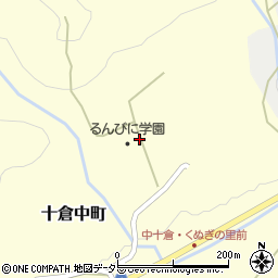 京都府綾部市十倉中町米谷周辺の地図