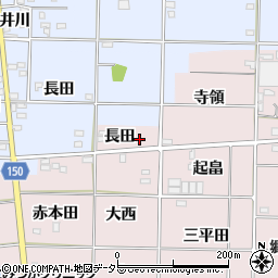 愛知県一宮市富塚長田周辺の地図