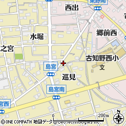 愛知県江南市島宮町巡見33周辺の地図