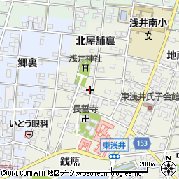 愛知県一宮市浅井町東浅井戌亥20周辺の地図