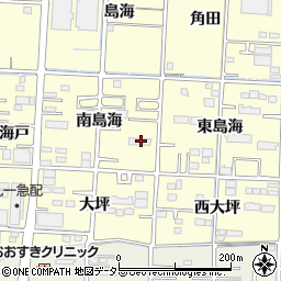 愛知県一宮市木曽川町門間南島海46周辺の地図