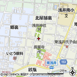 愛知県一宮市浅井町東浅井戌亥155周辺の地図