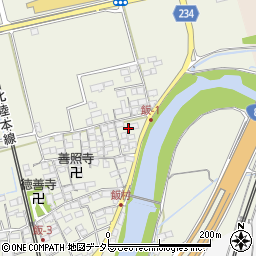滋賀県米原市飯633周辺の地図