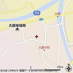 兵庫県養父市大屋町大屋市場43周辺の地図