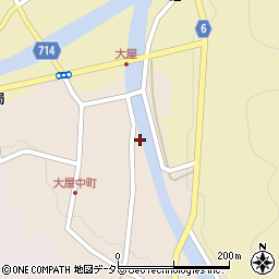 兵庫県養父市大屋町大屋市場235周辺の地図