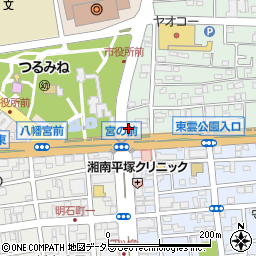 ニッポンレンタカー平塚駅前営業所周辺の地図