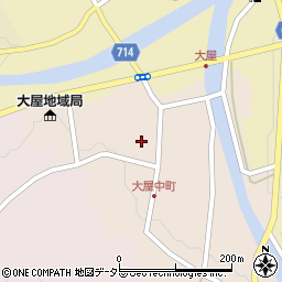 兵庫県養父市大屋町大屋市場49周辺の地図