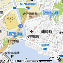 神奈川県横浜市金沢区洲崎町4-8周辺の地図