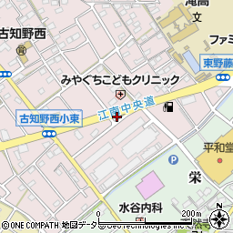 愛知県江南市東野町神上周辺の地図