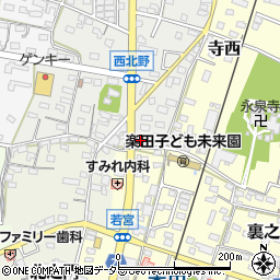 愛知県犬山市西北野86周辺の地図
