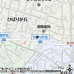 神奈川県茅ヶ崎市ひばりが丘6-31-50周辺の地図