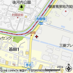 神奈川県鎌倉市梶原232周辺の地図