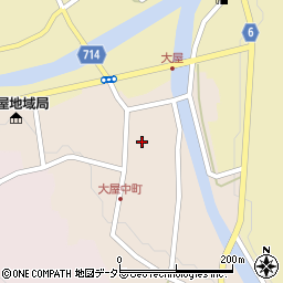 兵庫県養父市大屋町大屋市場97周辺の地図