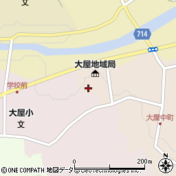 兵庫県養父市大屋町大屋市場22周辺の地図