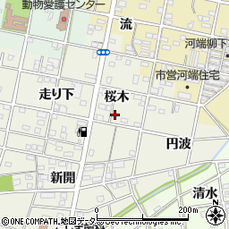 愛知県一宮市浅井町東浅井桜木32周辺の地図