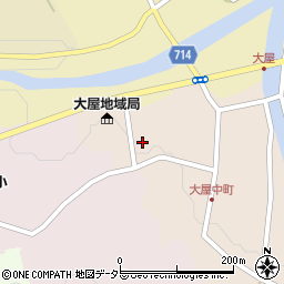 兵庫県養父市大屋町大屋市場35周辺の地図
