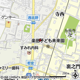 愛知県犬山市西北野1周辺の地図