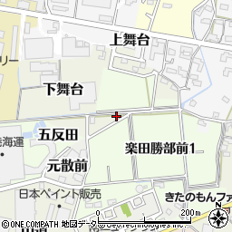 愛知県犬山市下舞台115-3周辺の地図