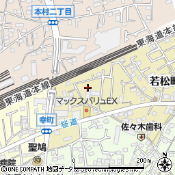 神奈川県茅ヶ崎市若松町3周辺の地図