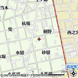 愛知県一宮市瀬部砂留5周辺の地図