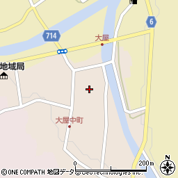 兵庫県養父市大屋町大屋市場96周辺の地図