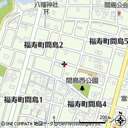 岐阜県羽島市福寿町間島周辺の地図
