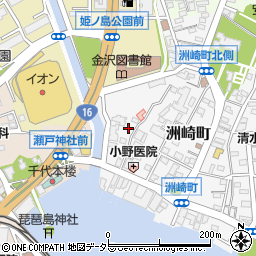 神奈川県横浜市金沢区洲崎町4-7周辺の地図