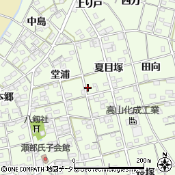 愛知県一宮市瀬部夏目塚44周辺の地図