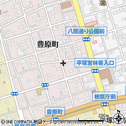 神奈川県平塚市豊原町周辺の地図